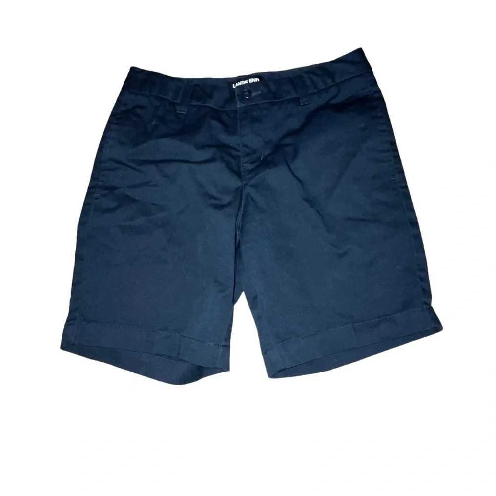 Lands' End Navy Blue Chino Shorts